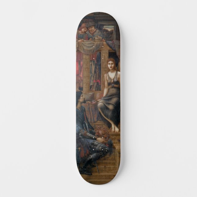 König Cophetua und die Beggar-Jungfrau (von Burne- Skateboard (Vorderseite)