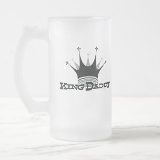 König Daddy Beer Stein Mattglas Bierglas