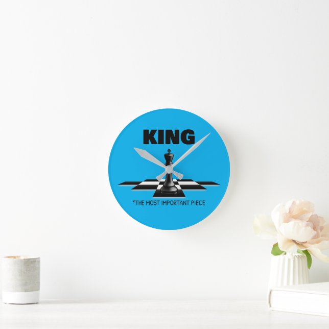 König das wichtigste Stück Runde Wanduhr (Zuhause)
