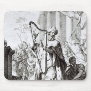 König David Playing der Lyre Mousepad