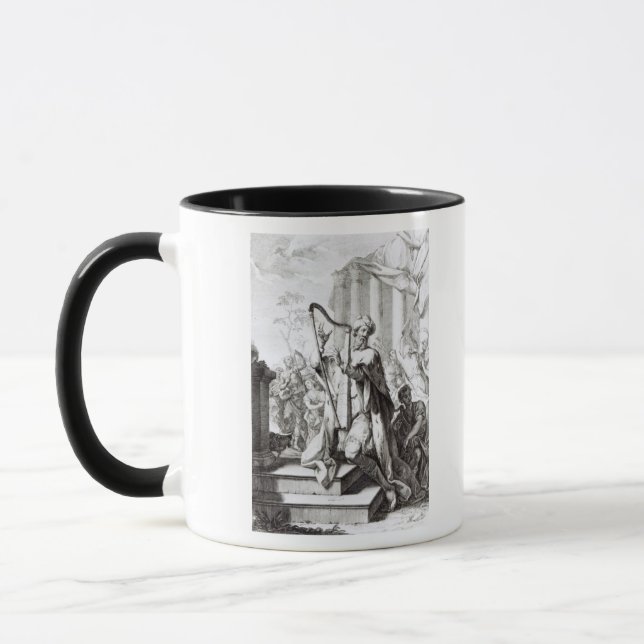 König David Playing der Lyre Tasse (Links)