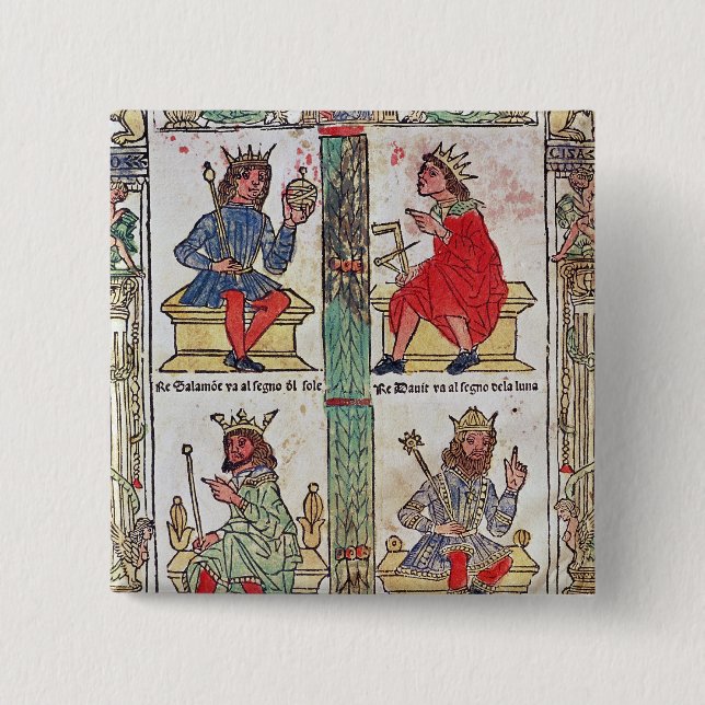 König David, Solomon, Luba und Turnis Button (Vorderseite)