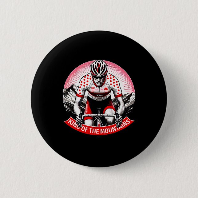 König der Berge Radrennfahrer  Button (Vorderseite)