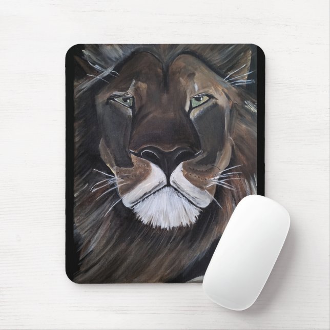 König der Bestien Gemälde von Alfred Fox Mousepad (Mit Mouse)
