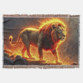 König der Bestien Löwe majestätisches Höllentier Decke