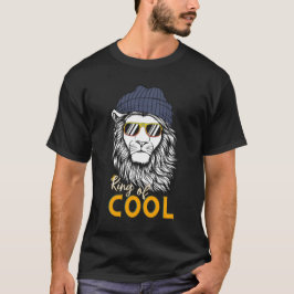König der Coolen | Super Cooler Löwe mit Beanie un T-Shirt