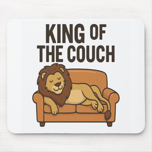 König der Couch Mousepad (Vorne)