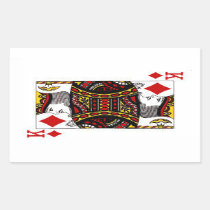 König der Diamanten - Rechteck-Aufkleber Rechteckiger Aufkleber