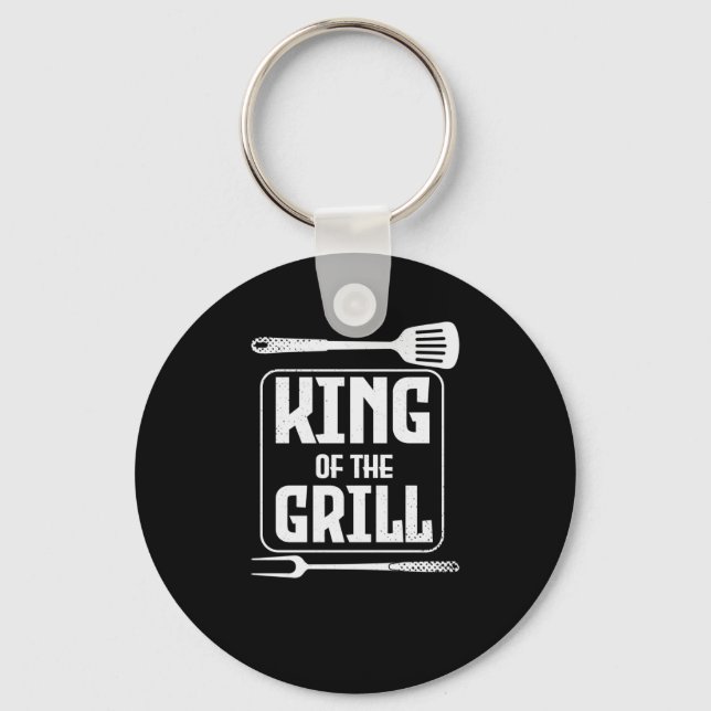 König der GRILL Schlüsselanhänger (Vorderseite)