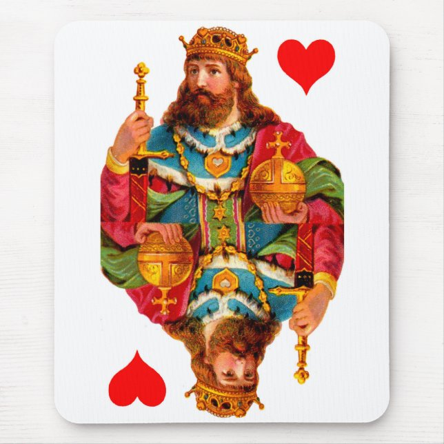 König der Herzen Mousepad (Vorne)