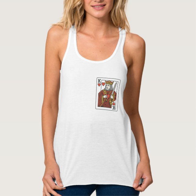 König der Herzen — Regal Red & Gold Tank Top (Vorderseite)
