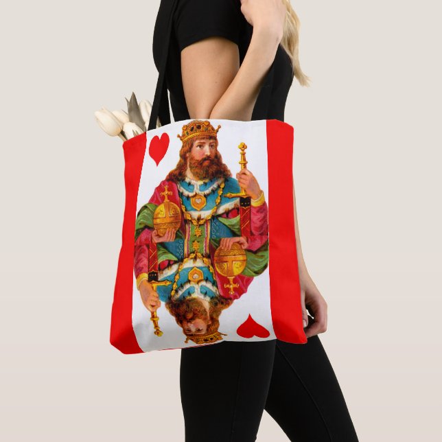 König der Herzen und Königin des Herzens Tasche (Von Nahem)
