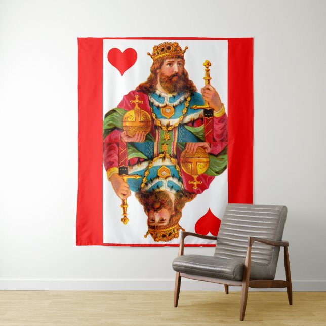 König der Herzen Wandteppich (Beispiel)