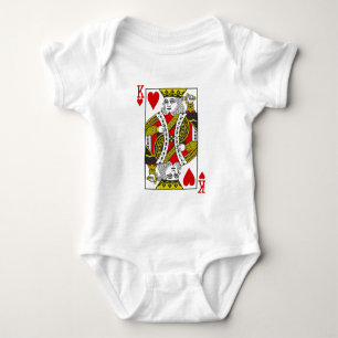 König der Herzenslust Spielkarten Baby Strampler
