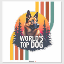 König der Hunde Aufkleber