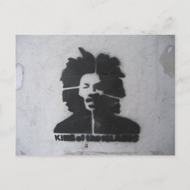 König der Inseln Graffiti Postcard Postkarte (Vorderseite)