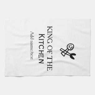 König der Küchenkoch Krone hinzufügen Name Geschirrtuch
