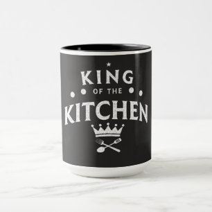 König der Küchenkrone – Lustiger Foodie Schwarz Tasse