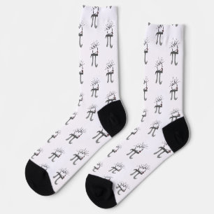 König der Mathematik Krone 14 glücklicher März Pi Socken