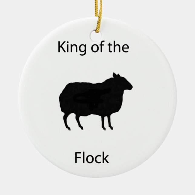 König der Menge Keramikornament (Vorne)