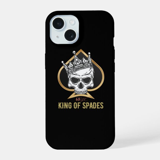 König der Pik iPhone 15 Hülle (Rückseite)
