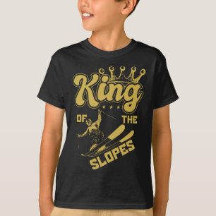 König der Pisten Skifahren Wintersportorte T-Shirt