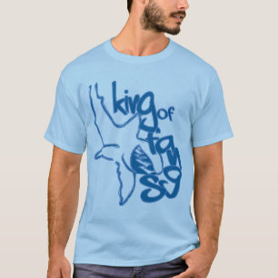 König der Reißzähne blau T-Shirt