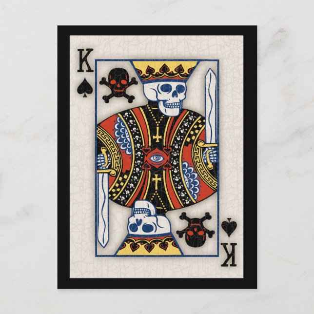 König der Schädel Postkarte (Vorderseite)