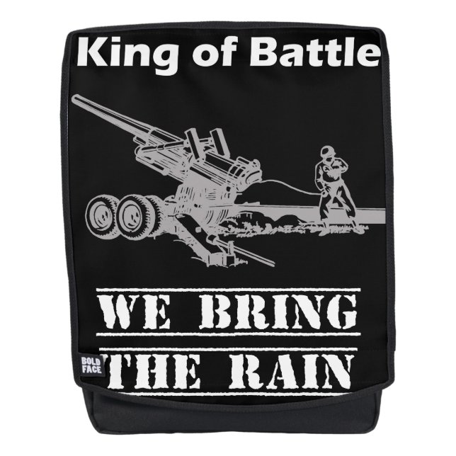 König der Schlacht - Feldartillerie - Regen bringe Rucksack (Vorderseite)