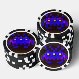 König der Space Invasion (Version B) Pokerchips