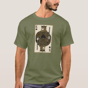 König der Spaden — Regal Black & Gold T-Shirt