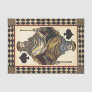 König der Spaten-Spielkarte durch Visions-Studio Seidenpapier