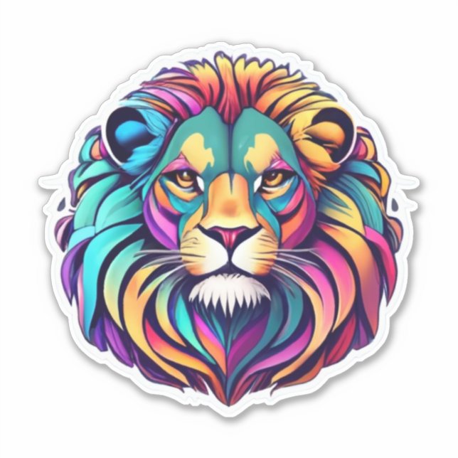 König der Stickers Das Reich der Löwen Aufkleber (Vorderseite)