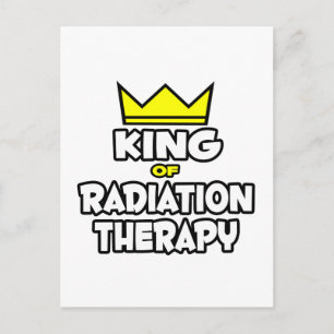 König der Strahlentherapie Postkarte