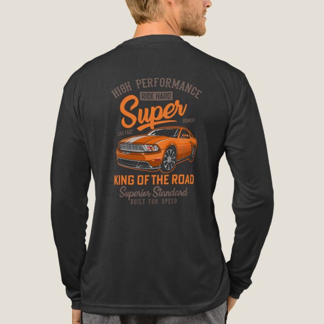 König der Straße High Performance  Tri-Blend Shirt (Rückseite)