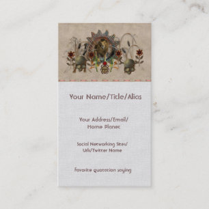 König der Tiere Visitenkarte