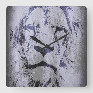 König der Tiere Wanduhr