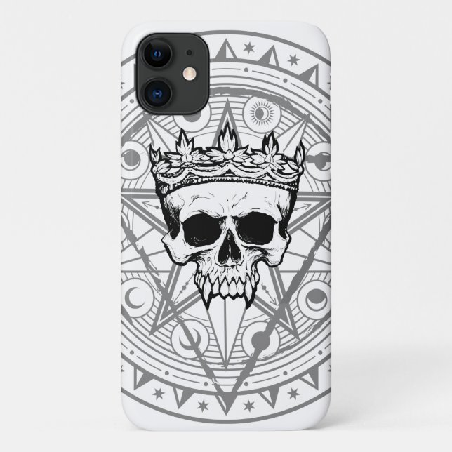 König der Toten: Dark Royal Vampire Sigil White Case-Mate iPhone Hülle (Rückseite)