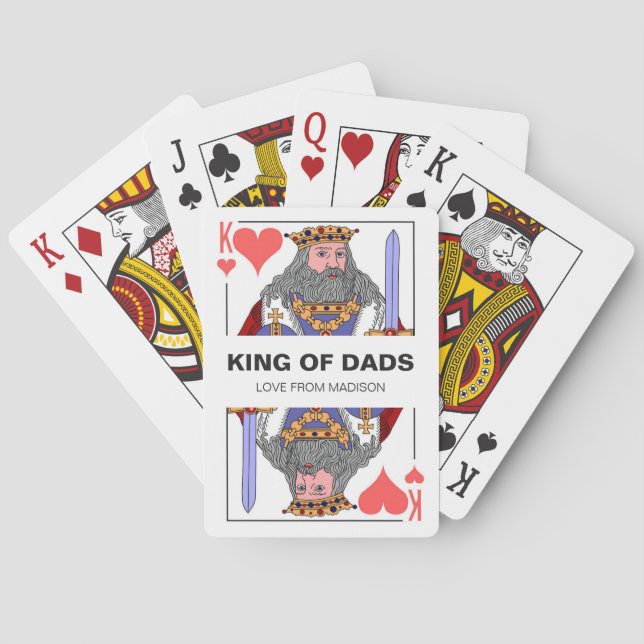 König der Vater, die Karten spielen Spielkarten (Rückseite)