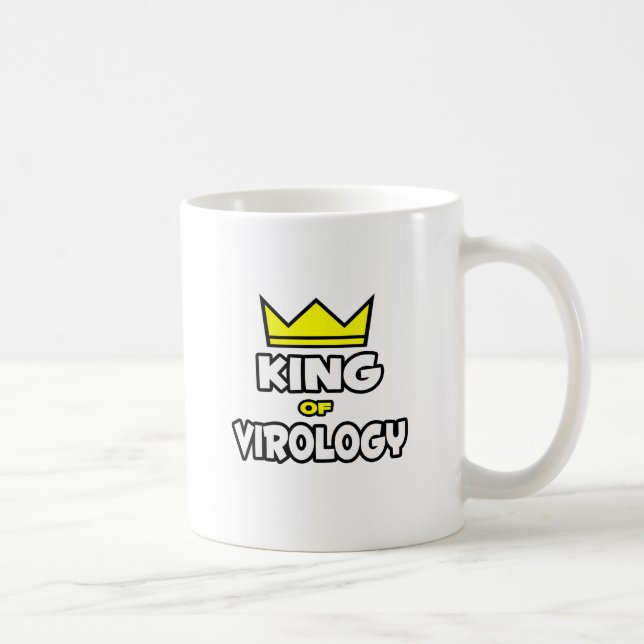 König der Virologie Kaffeetasse (Rechts)
