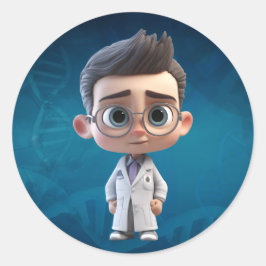 König der YouTube Runder Aufkleber