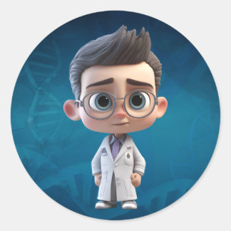 König der YouTube Runder Aufkleber