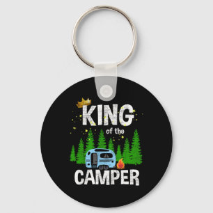 König des Camper Camping-Reiseanhänger-Straße Tra Schlüsselanhänger