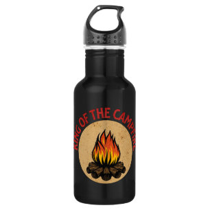 König des Campfeuers Edelstahlflasche