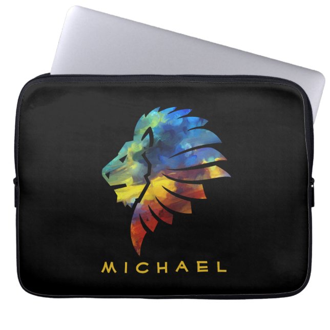 König des Dschungellililionenbodens Laptopschutzhülle (Vorderseite)