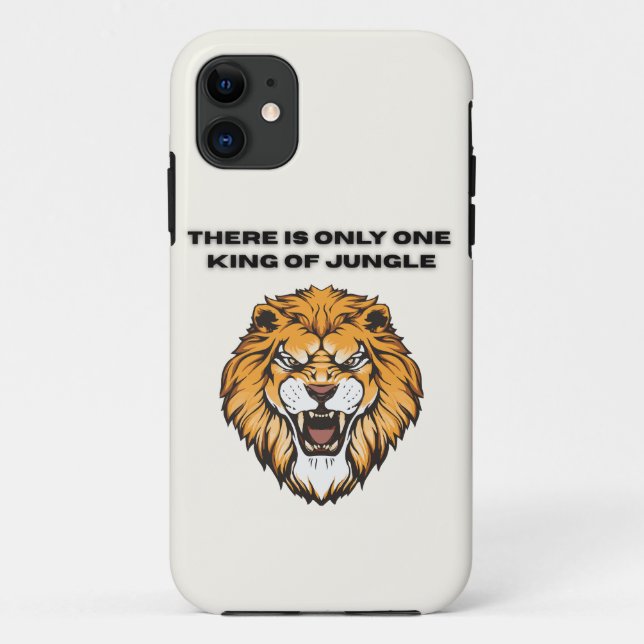 König des Dschungels Löwe Phone Case (Rückseite)