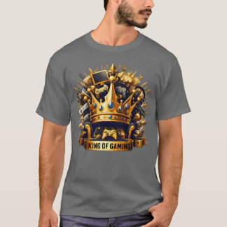 König des Gaming Royal Throne Crown Design T-Shirt