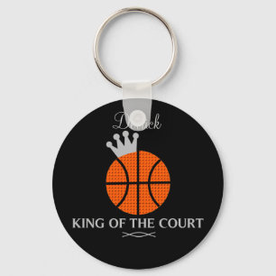 König des Gerichts-Basketball-Schlüsselanhänger Schlüsselanhänger