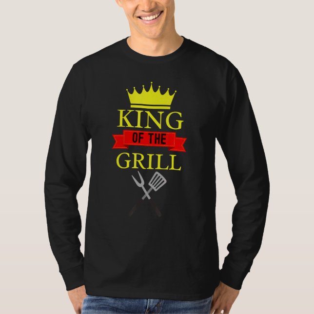 König des Grillkönigs T-Shirt (Vorderseite)