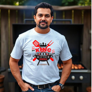 König des Grills - BBQ T-Shirt